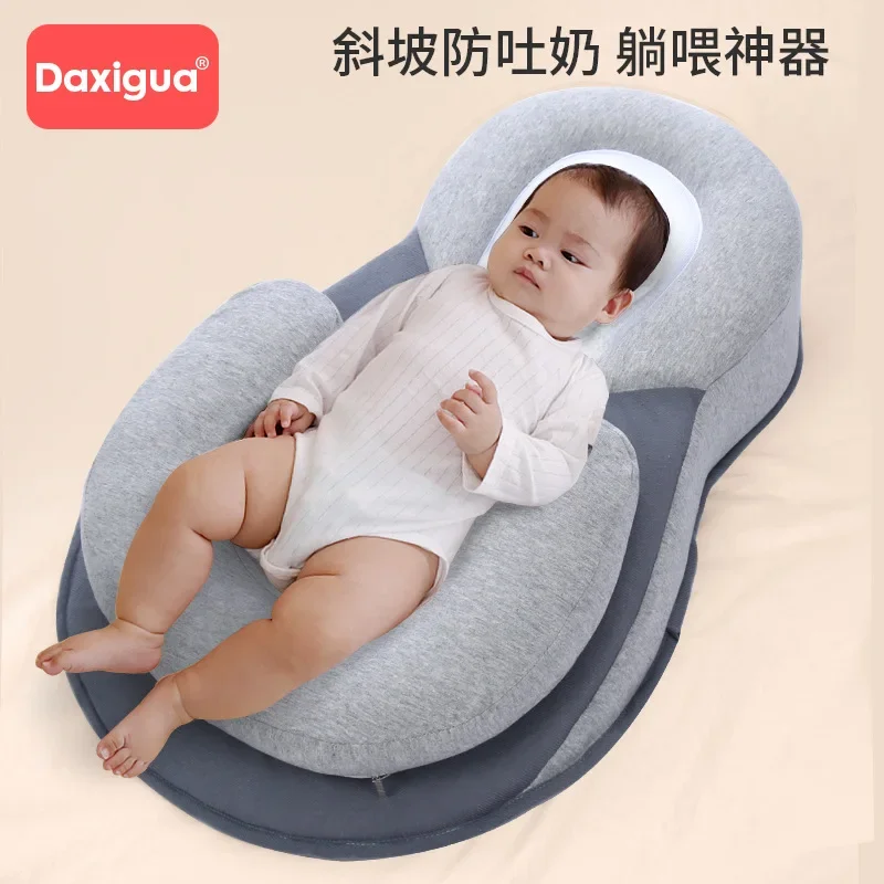 

Anti Overflow Choking Milk Pillow Baby Feeding Tool Nursing Pillow Lying Down Feeding Baby Anti Spitting Milk Slope Pad