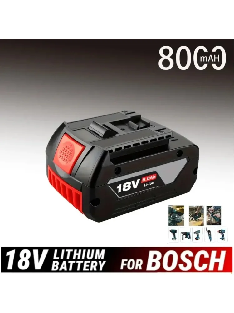 Wiederaufladbare 18V-Akkus für BOSCH 18V Performance 8,0Ah LITHIUM-ION GDS250-Li GSR180-Li GKS185-Li GWS180-Li GSB185-Li Akku
