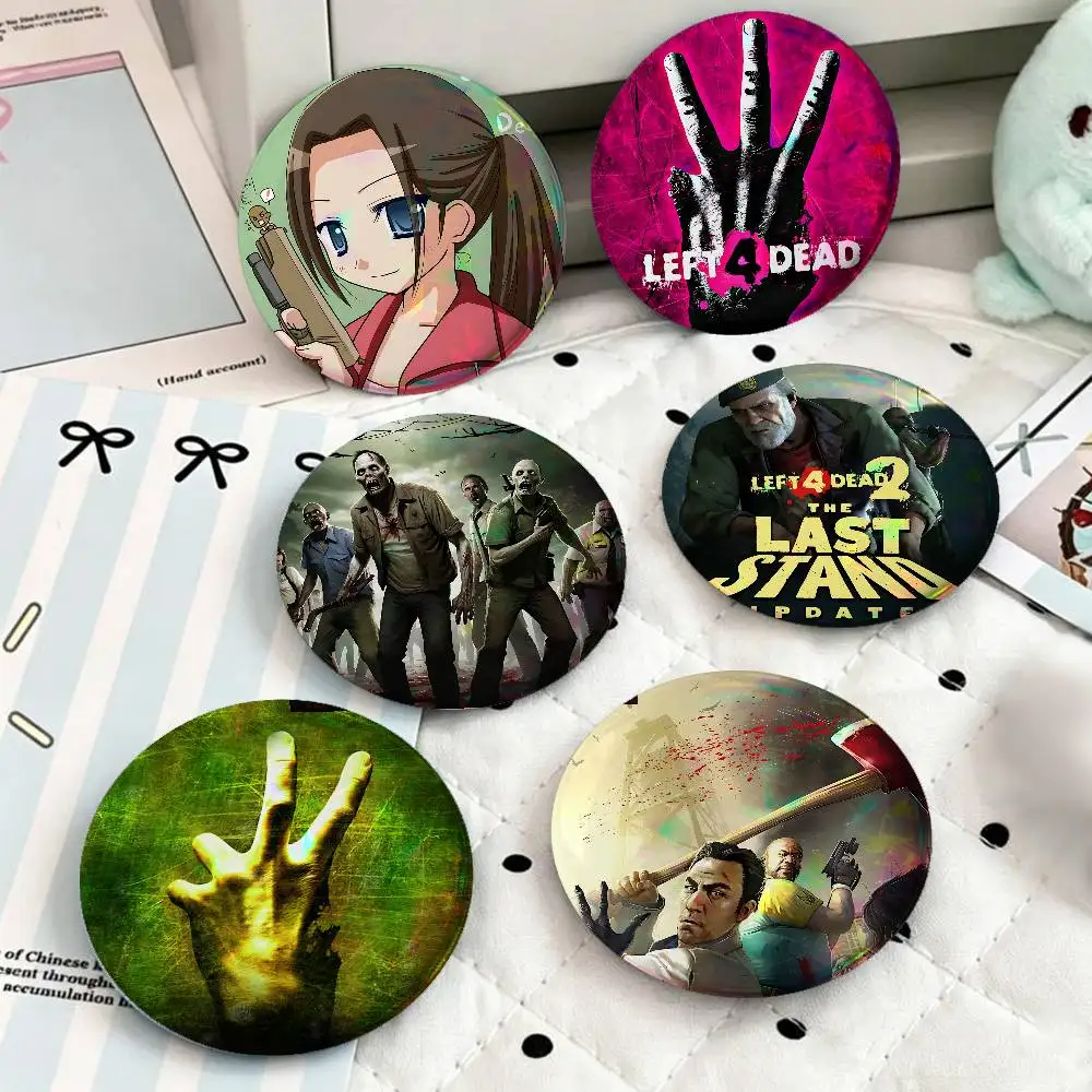 Game L-Left 4 D-Dead For Badge Custom Laser Hologram Enamel Pin Badge Metal Lapel Brooch For Clothes Bag Accessory Gift