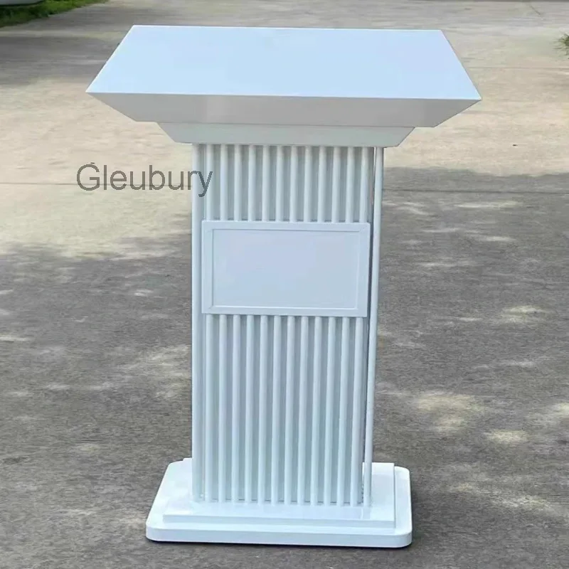 Light Luxury Stainless Reception Desks Outdoor Real Estate Reception Desks Presentation Office Furniture Военное ДелоZY40JDT