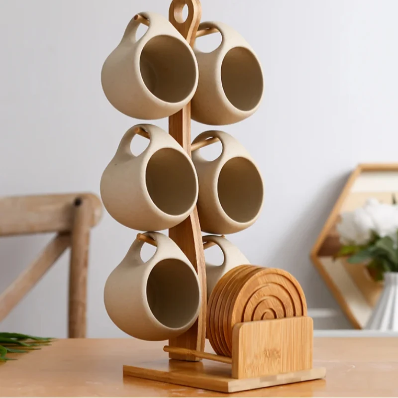 

Hanging Water Cup Set - Mug & Coffee Cup With Saucer Set For Milk Cups Afternoon Tea Cup & Coffee Mug With Kettle Tap In Stylis