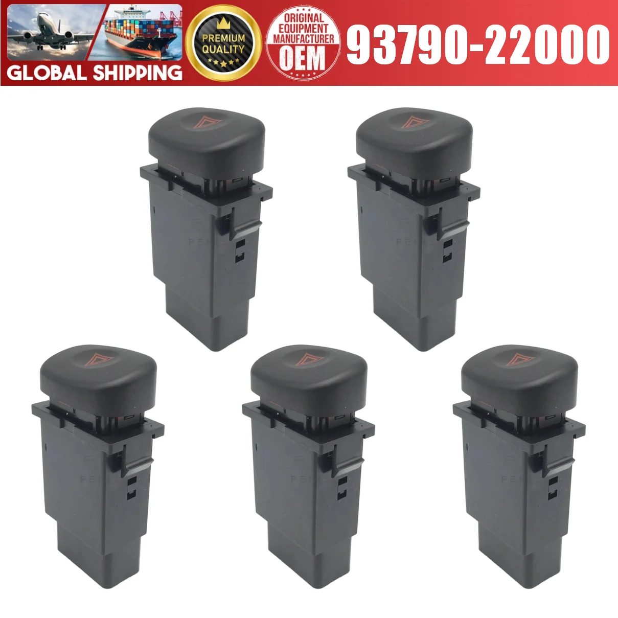 Brand new Bulk sale Flash Emergency Light Warn Switch Alert Indicator 93790-22000 Fits For Hyundai Accent I (X3) 1994-2000 8Pins