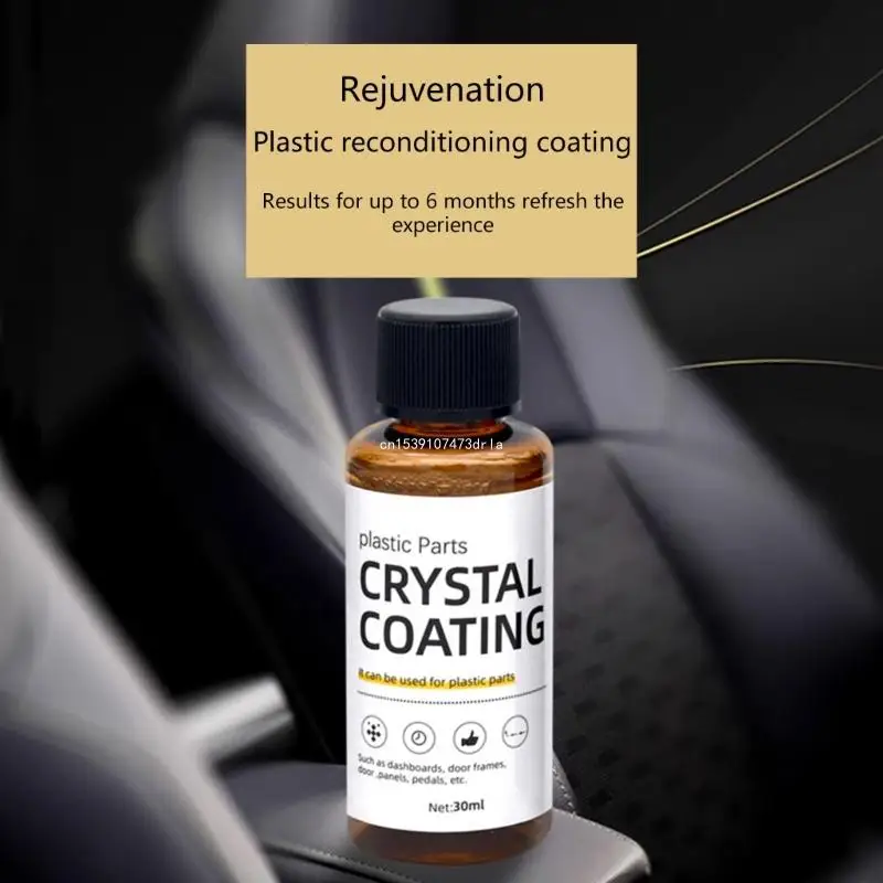 Crystal Coating for Car,Plastic Part Crystal Coating,Plastic Part Crystal Coating for Car Instrument Panels 30ml Dropship