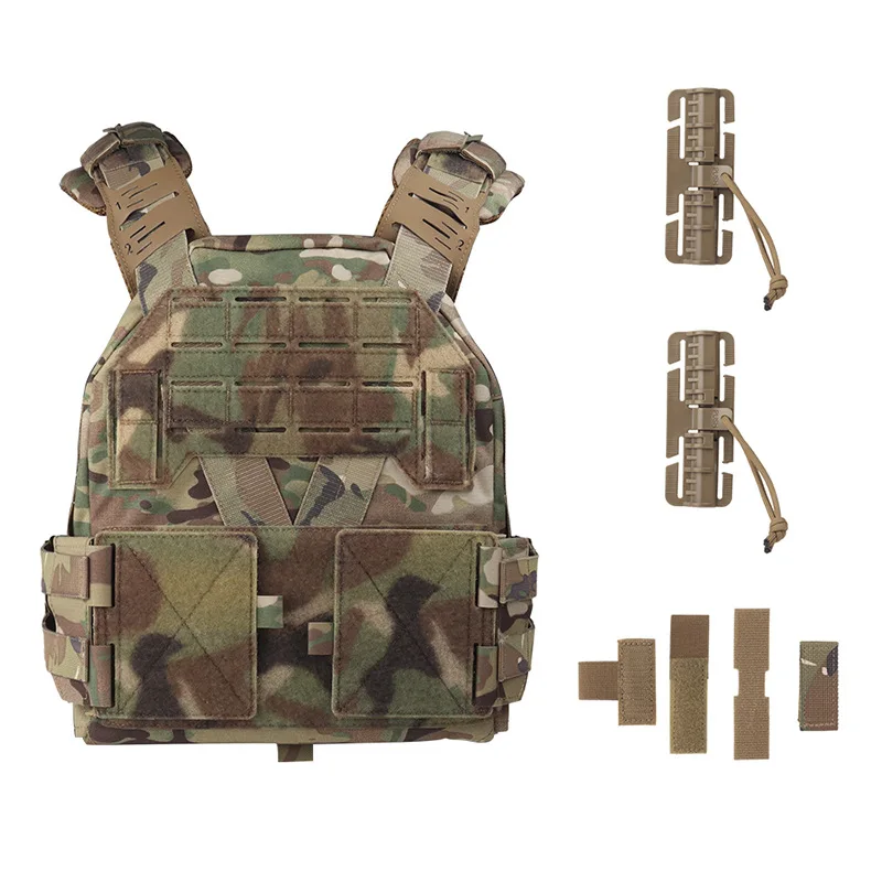 KZ Camouflage Tactical Vest for Outdoor Hunting with Quick Detachable Adjustable MOLLE System for Shoulder Protection Vest