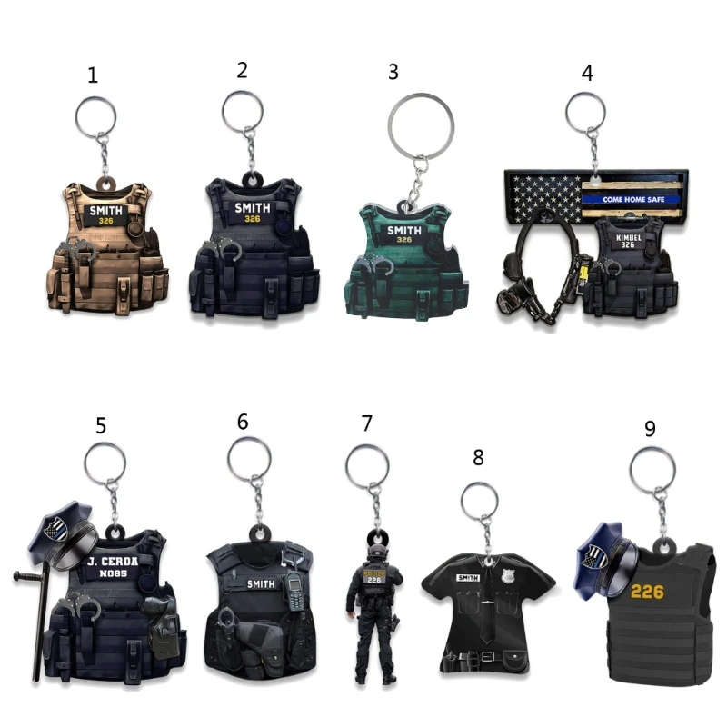 Uniform Pendant KeyRing Backpack Ornament Male Car Key-Accessories Acrylic Dropship