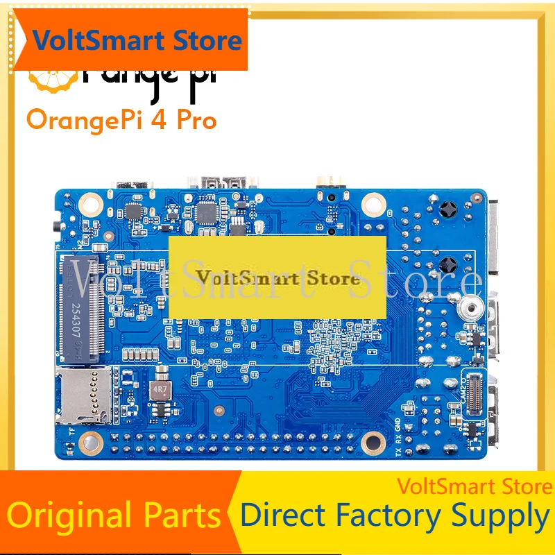 VoltSOrange Pi 4 Pro 6GB LPDDR5 Allwinner A733 Chip 3Tops NPU Wi-Fi6.0+BT5.4 Development Board