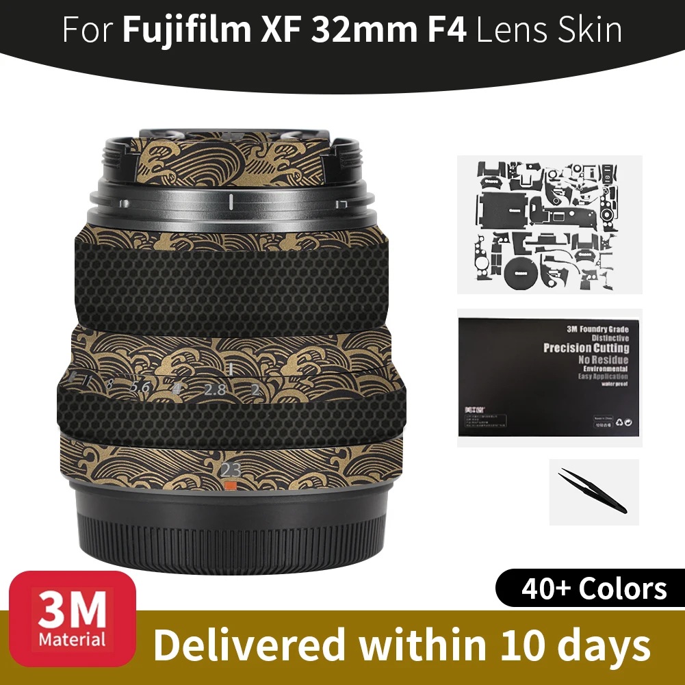 カメラスキン-カメラ-xf-32mm-f4-スキン用、富士フイルムカメラレンズステッカー、傷防止保護フィルム、完全保護
