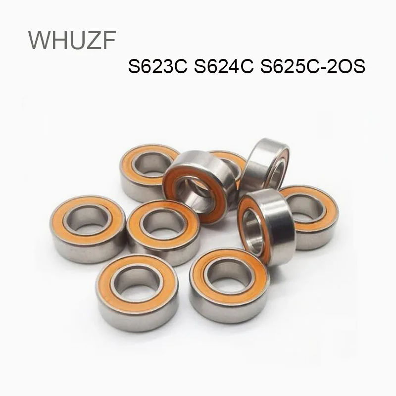 

5/10PCSS623C 2OS S624C 2OS S625C 2OS ABEC-9 Fishing Vessel Bearing Stainless Steel Hybrid Ceramic SI3N4 Bearing WHUZF