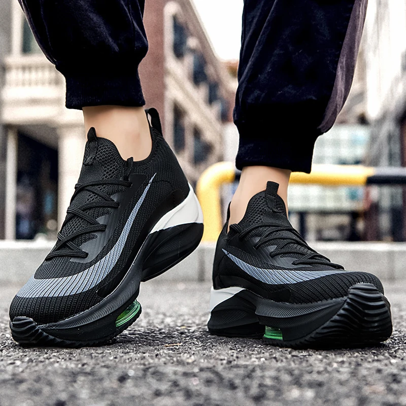 

NEW Couple Running Shoes Air Cushion Marathon Sneakers Breathable Mesh Sport Shoes Outdoor Walking Shoes Jogging Shoes Size36-46