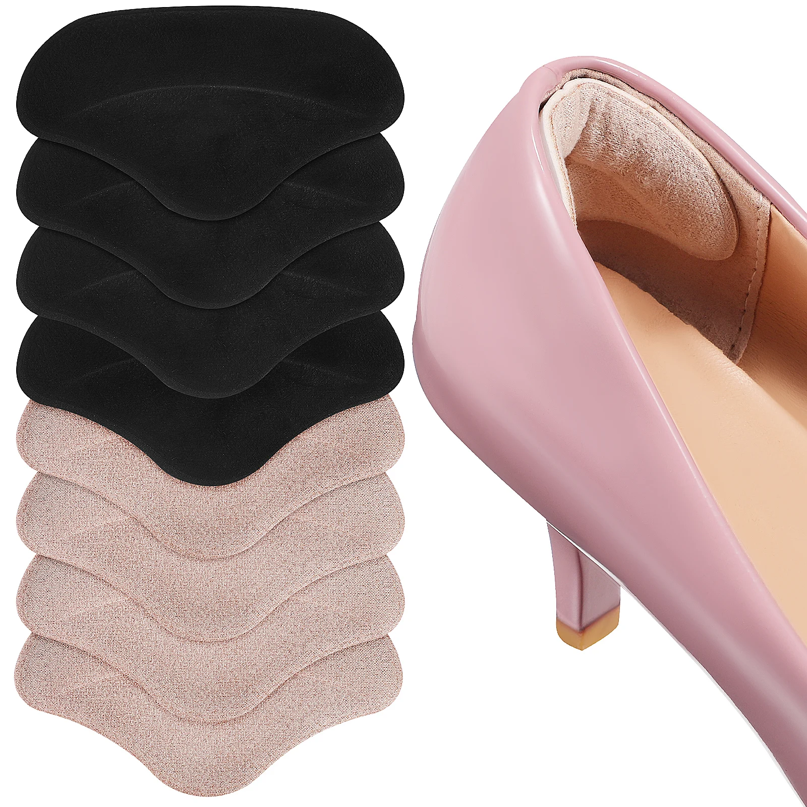 

Pads Protectors For Shoes Blister Shoe Cushion Foot Pads High Heel Comfort Inserts Back Heel Liners Soft Cotton Padded