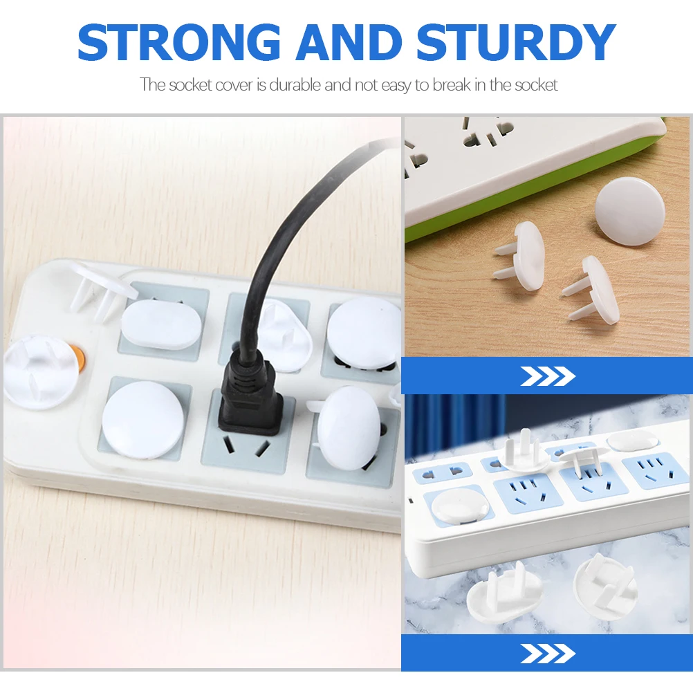 

40pcs Electric Shock Protective Cover Childproof Durable ABS Outlet Covers Baby Safety Socket Plugs Lightweight Portable Easy