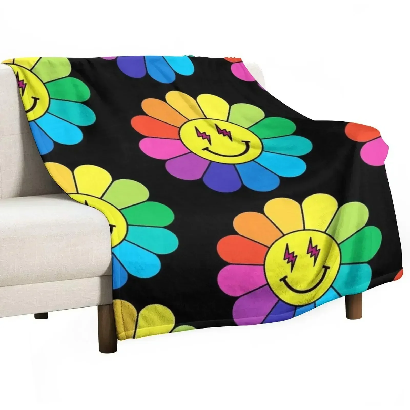 

JBALVIN - ILUMINATI colors Throw Blanket Cozy Sofa Blanket for TV Watching Napping