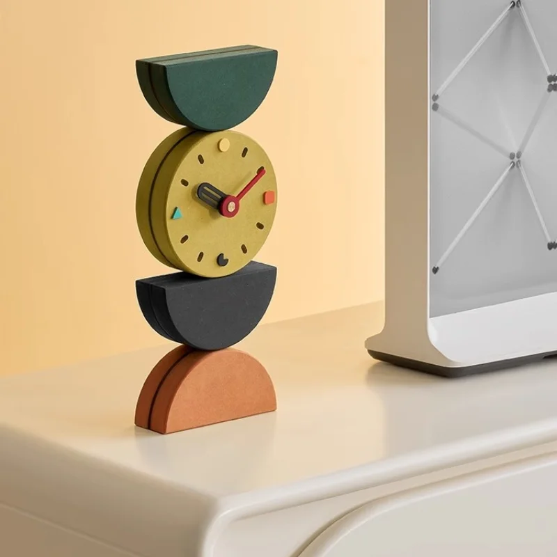 

Clock light luxury fashion living room home creative clock ornament