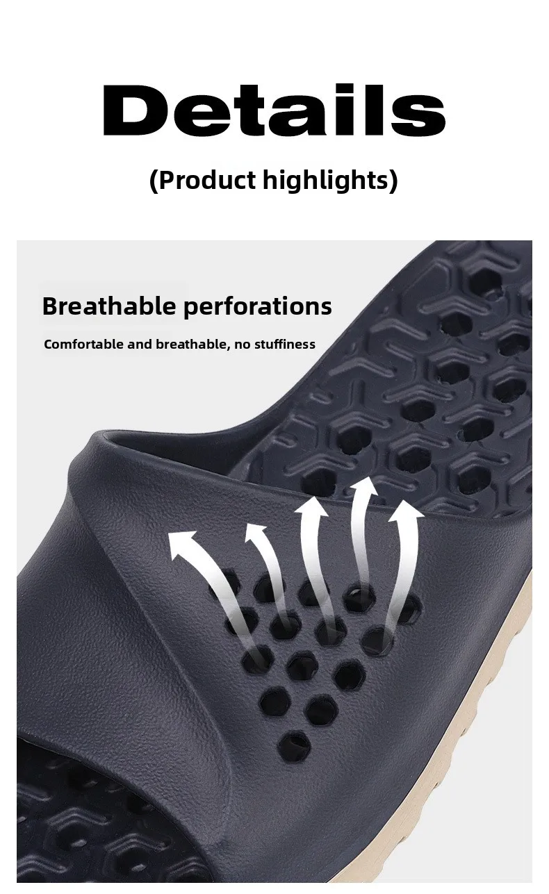 Pantuflas Antideslizantes para Parejas, para Baño, Interior y Exterior, Sandalias Planas de Verano, Pantuflas Suaves de EVA