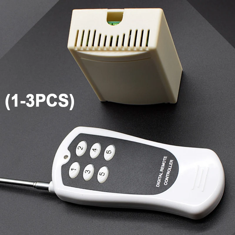 

6-канальный беспроводной релейный модуль 433 МГц, 12 В постоянного тока, 24 В, 6-канальный приемник дистанционного управления для управления двигателем/светом/насосом с передатчиками