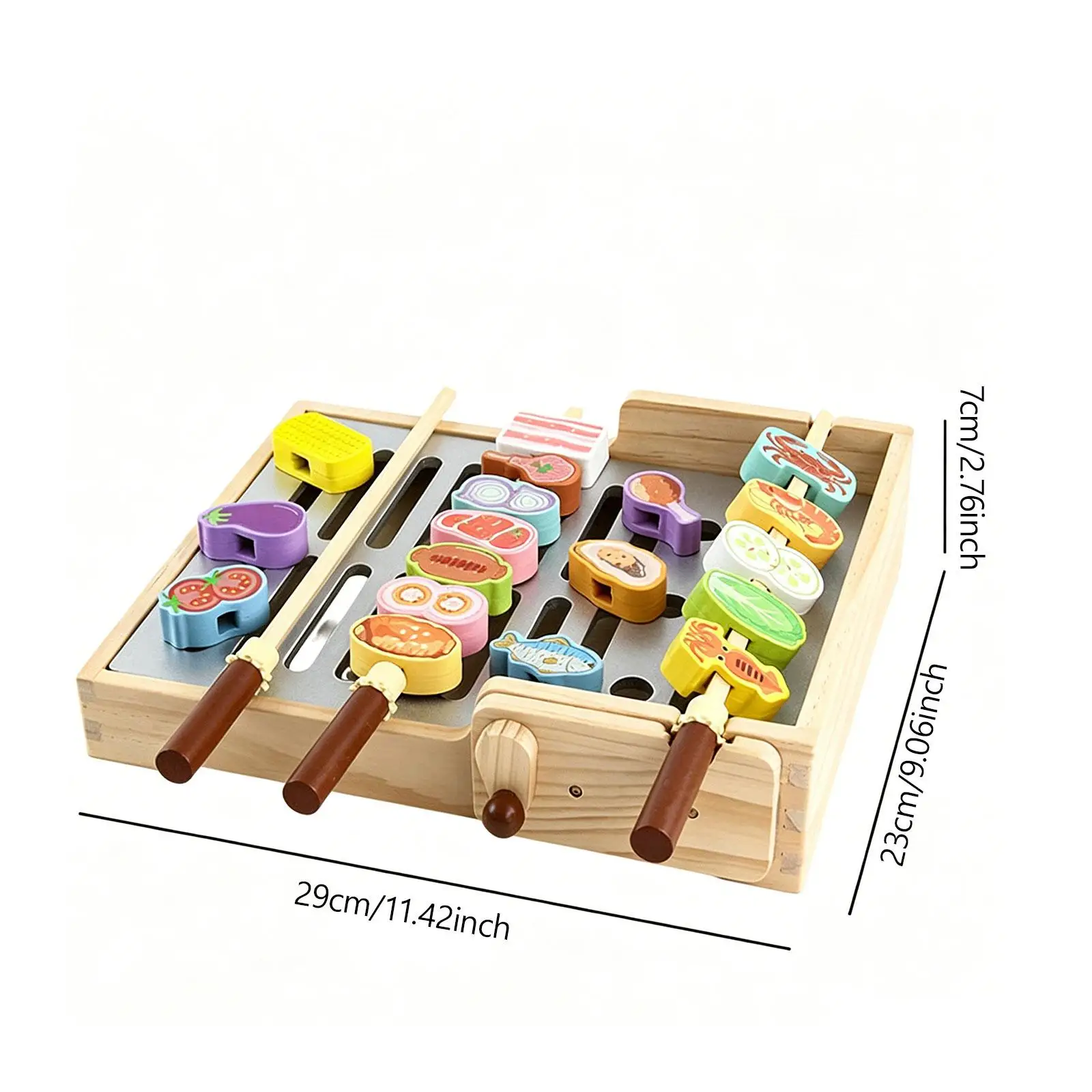 

Kids Pretend Play Barbecue Set Funny Interactive Realistic Decor Role Play Fingertip Training BBQ Accessories for Birthday Gifts