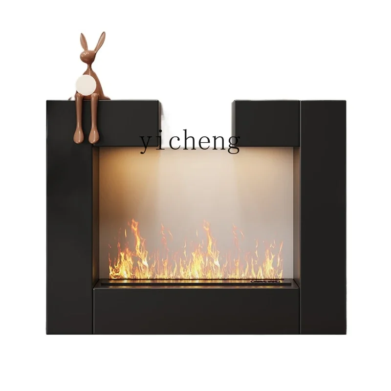 

fireplace decorative cabinet French cream wind solid wood modern living room entrance cabinet home decoration accessories