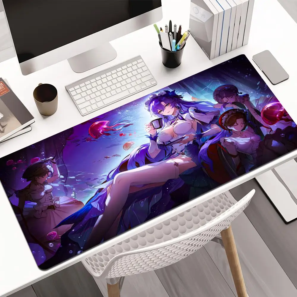 

Sexy Maid anime Mouse Pad rubber anti-slip Desk Mat gamer pc accessories Gaming mat keypad mousepad suitable for work and game