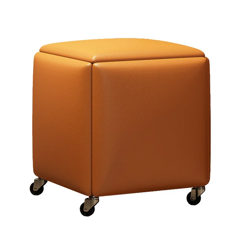 Universal Wheel Low Stool, Can be Stacked, Modern, Simple, Coffee Table, Living Room Storage, Rubik\'s Cube Combination