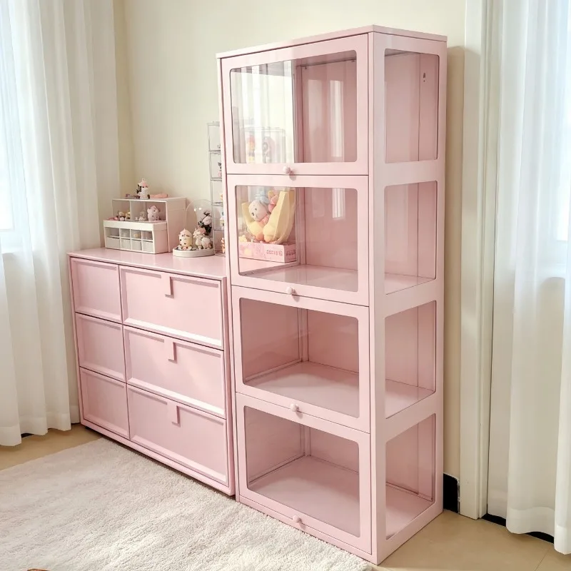Fu  floor-to-ceiling bay window cabinet, bedroom balcony three-sided glass high-transparency figure model display