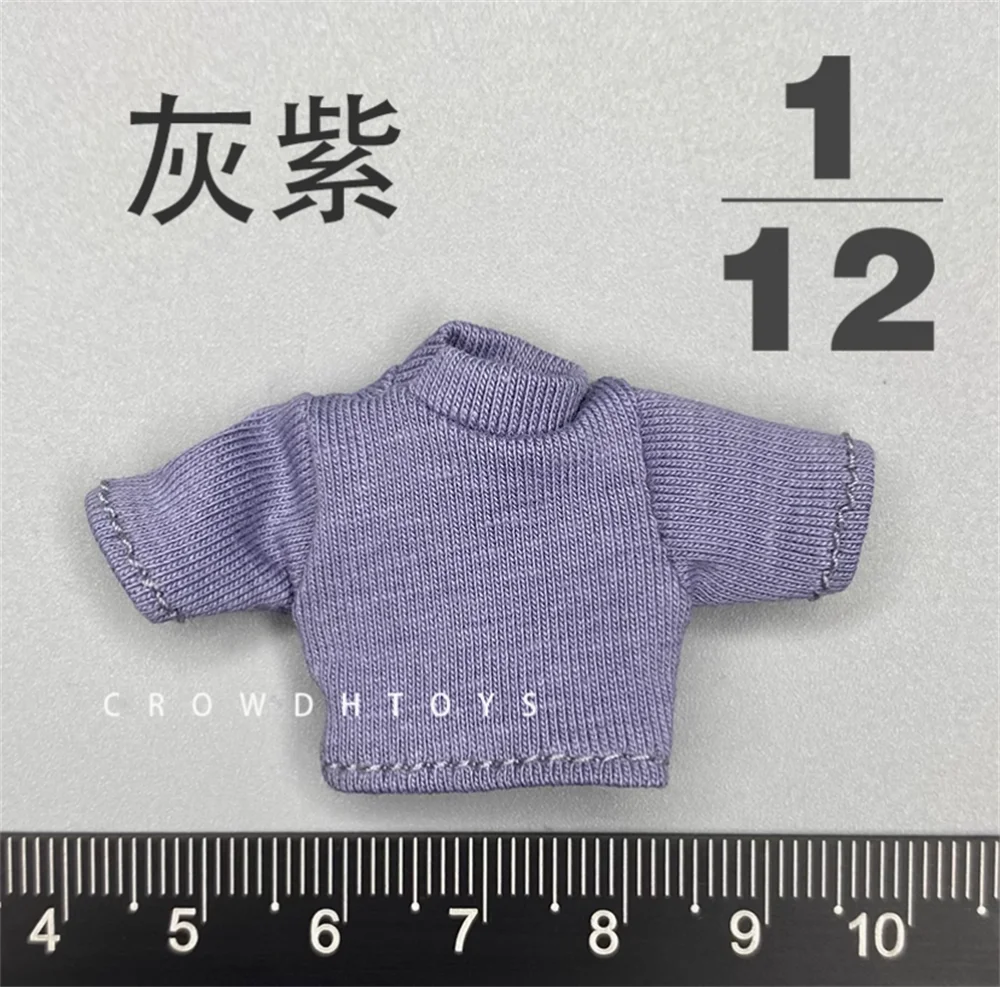 مقياس 1/12th تصميم الأزياء قصيرة الأكمام سترة قمم متعدد الألوان الخيار اللعب نموذج ل 6 "الروح دمية عمل جمع DIY بها بنفسك