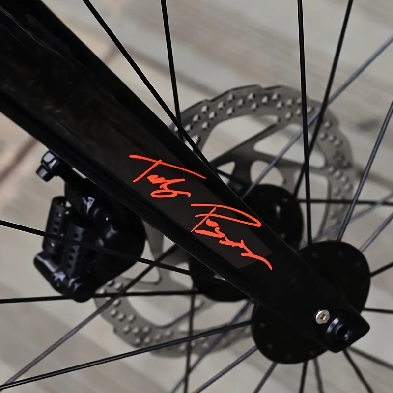 1PC Handwritten Style Bike Fork Personalized Vinyl Sticker Decal Bicycle Front Fork Upgrade Custom Decor
