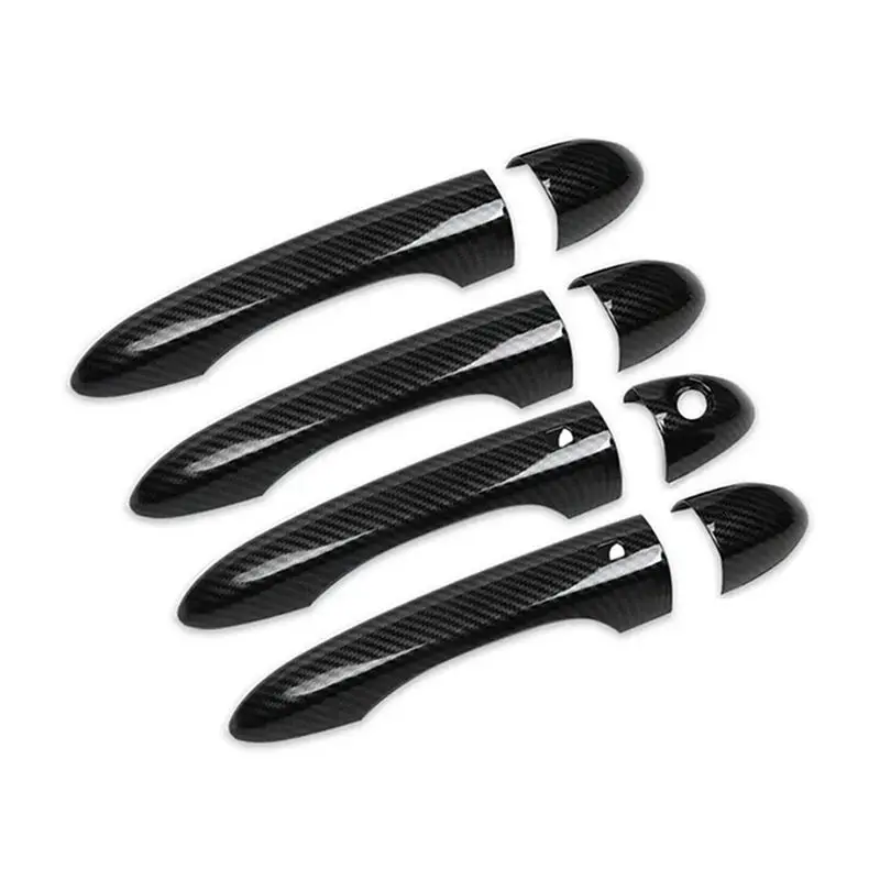 A01K-1 Set Carbon Fiber Door Handle Cover Trim For Ghibli Sedan Trofeo Smart Door Handle