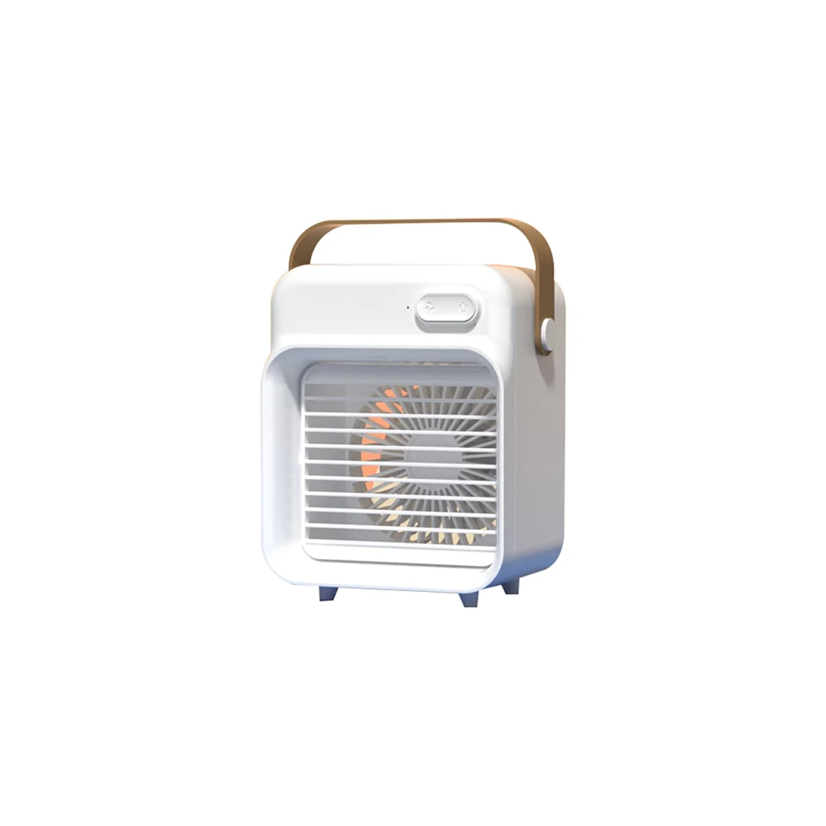 مكيف هواء محمول شخصي لسطح المكتب مبرد هواء قابل لإعادة الشحن 2400MAh مروحة طاولة هادئة مكتب غرفة نوم-D