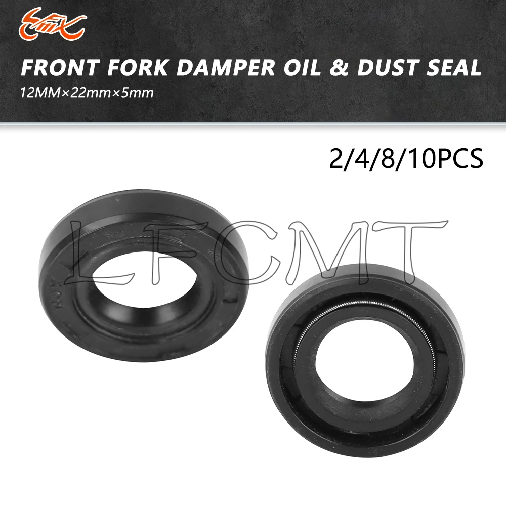 Retén de aceite de nitrilo 12x22x5 para Yamaha XT600 BANSHEE YFZ350A YFM80E/D YFM 250 100 350 80 TT225 TT350 XT600 Moto de cross ATV