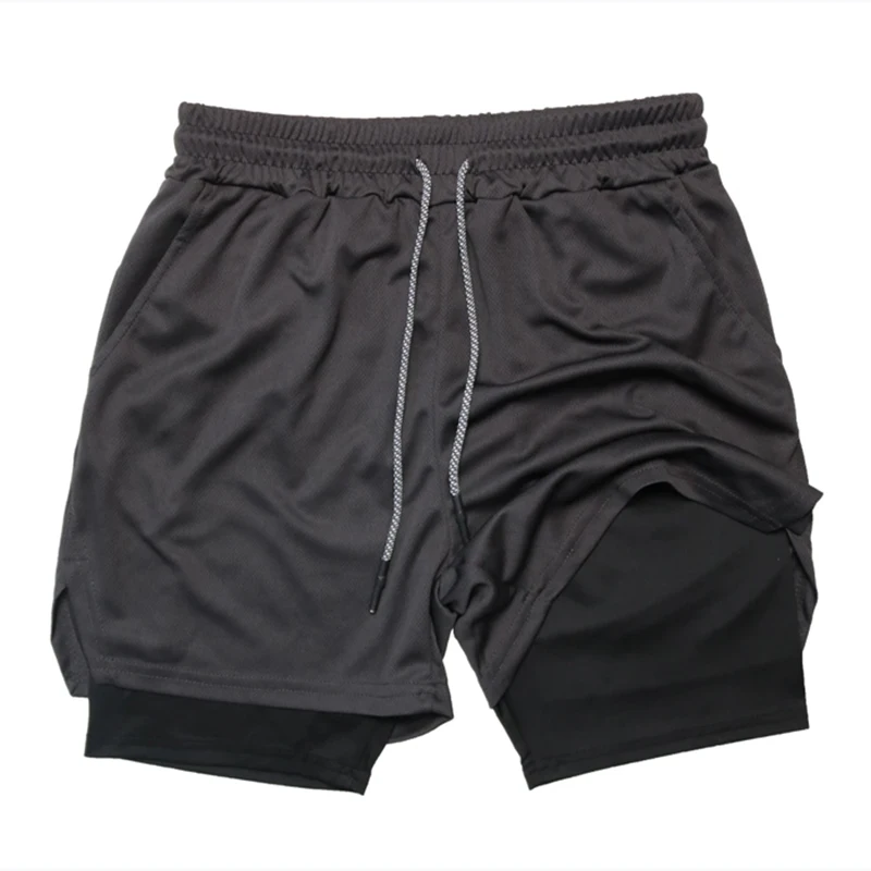 Summer New Men's Shorts, Loose Large-Sized Capre Pants, Trendy Brand Multi-Pocket Outdoor Sports Double-Layer Casual Pants