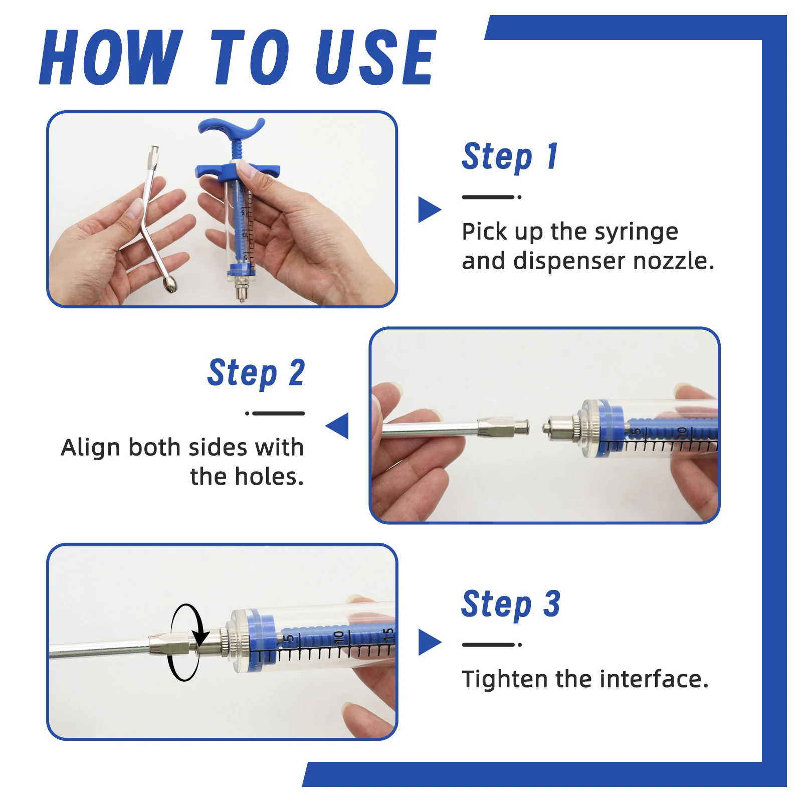 2Pcs 10/20/50ml Veterinary Too - đánh giá và giá Veterinary Syringe Gun