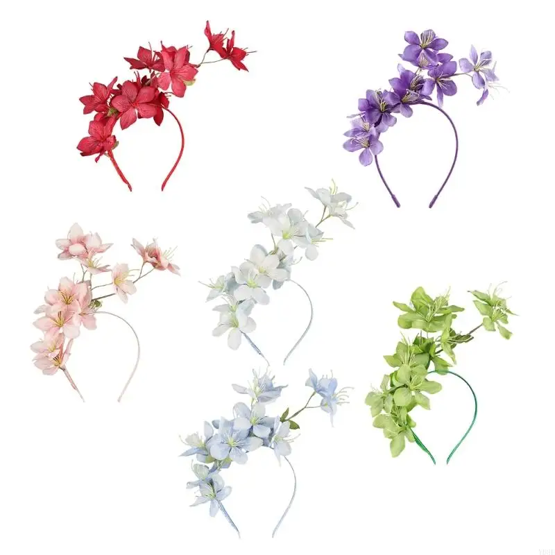 

Элегантная заколка для волос с искусственным цветком жасмина, декоративная из полиэфирного волокна для свадебной вечеринки и