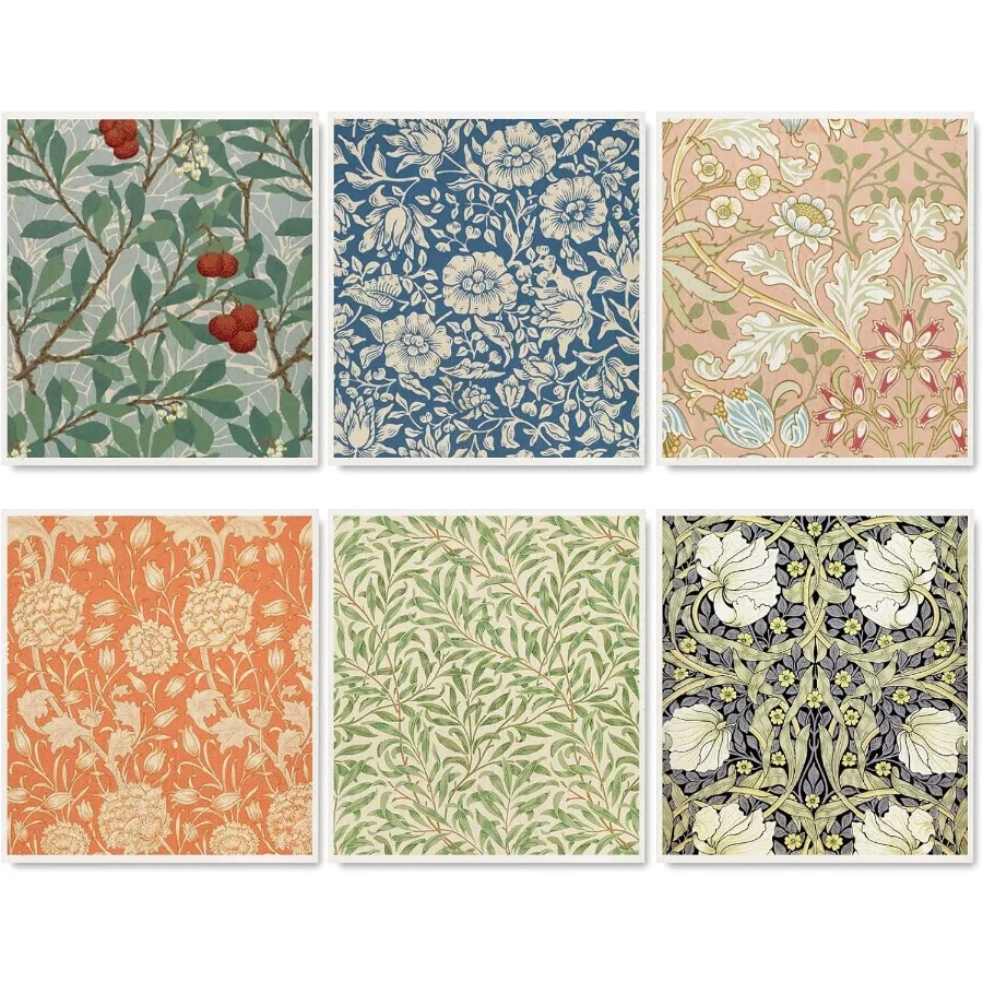 

Шведская кухонная тряпка William Morris, винтажное впитывающее хлопковое кухонное полотенце с цветочным принтом, красочное полотенце для посуды с цветами для вечеринки Hom