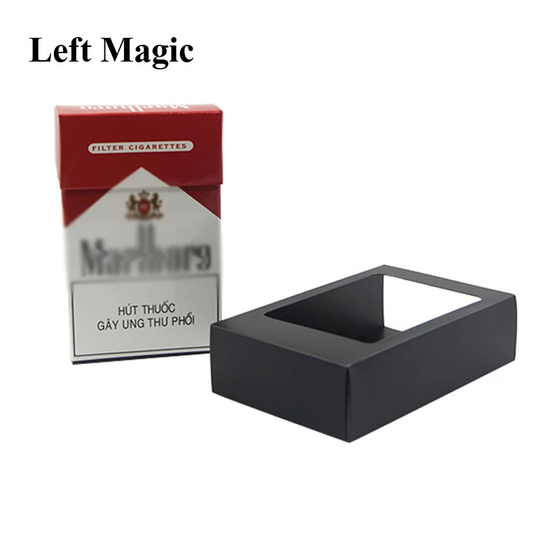 Vanishing Cigarette Case Magic Tricks Disappearing Vanishing Deck Card Box Close-Up  Street Stage Illusions Gimmicks  Props Toys