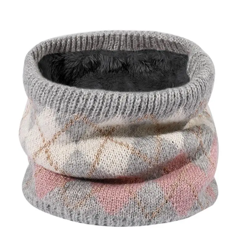 Unissex inverno cachecol pescoço mais quente engrossado velo ao ar livre ciclismo máscara facial versátil malha pescoço proteção cachecol aéreo
