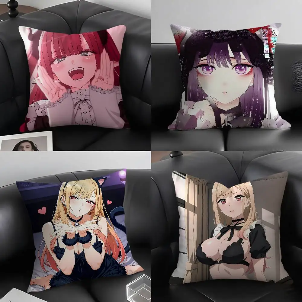 

Sexy Aniem M-My Dress Up DarlingS Pillow Case Soft Plush Fabric Double Sided Print Decorative Home Living Room Gift Cushion