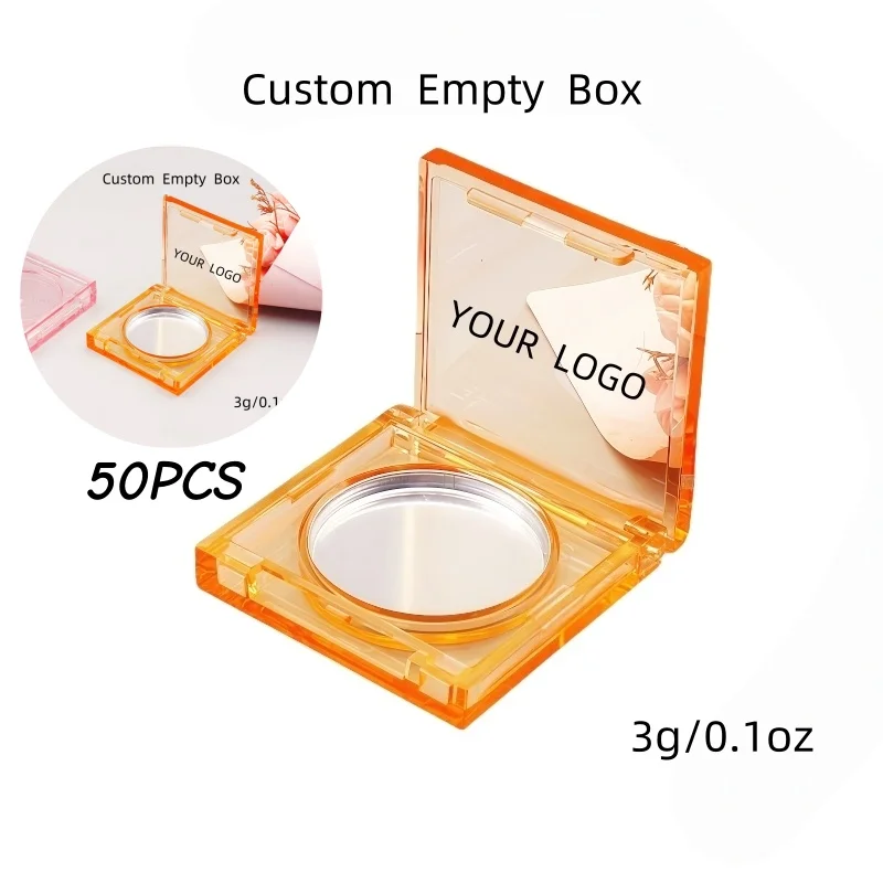 

【Логотип на заказ】50 шт. индивидуальные квадратные коробки с внутренним диаметром 36,3 мм, трехцветные, дополнительные, с круглой сеткой, прозрачные коробки для ароматической пасты
