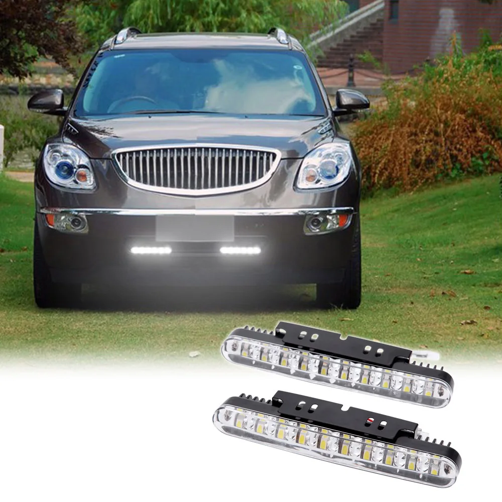 2pcs 30LEDs Car Daytime Running Light DRL Daylight Lamp with Turn Signal Indicators Lights