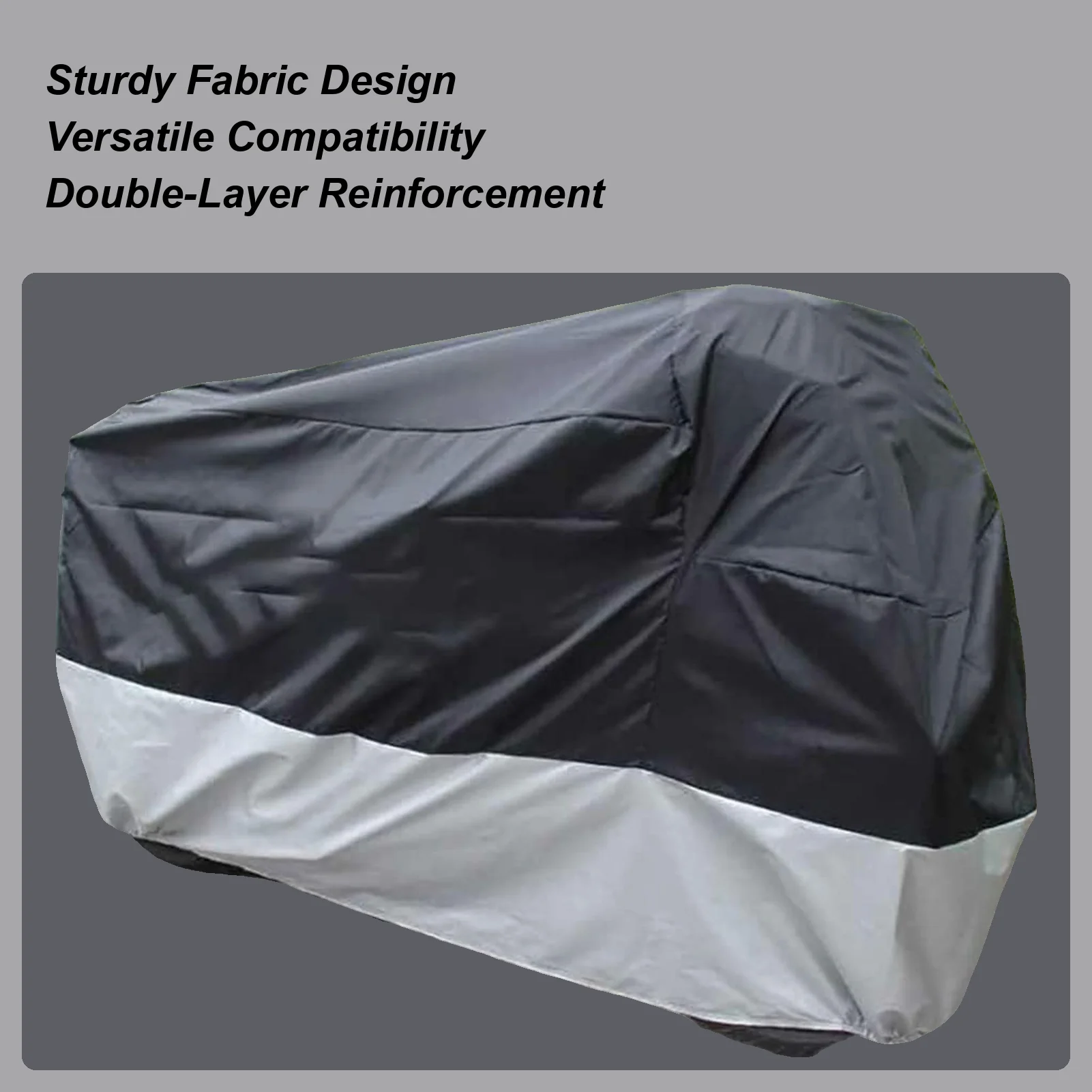 

Motorbike Cover Compact Waterproof Storage Cover All Season Storage Windproof Protector With Lock-Holes For Rainy Weather Winter