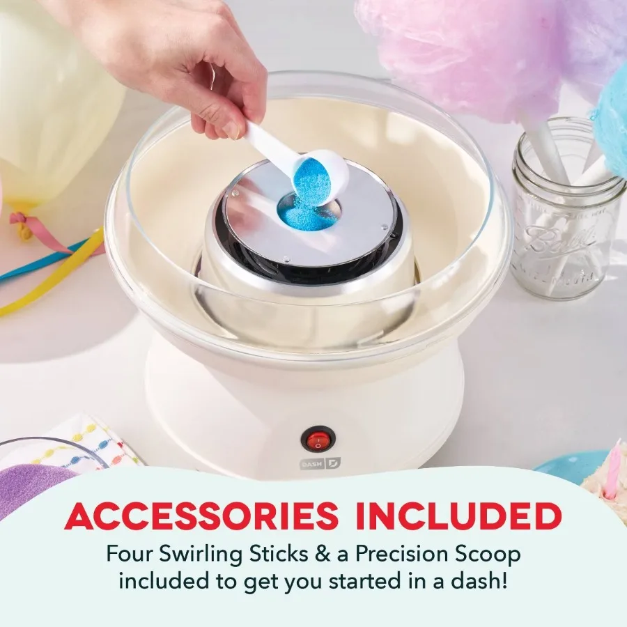 Cream Cotton Candy Maker, Electric DIY Homemade Candy Floss Machine for Party Desserts