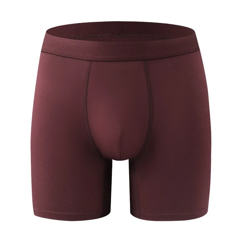 Großer Beutel für Herren, Boxershorts aus Bambusfaser, atmungsaktive Unterwäsche mit Öffnung, mittlere Taillenhöhe, Sport-Unterhose, feuchtigkeitsableitend, weich und kühl – Detail 21