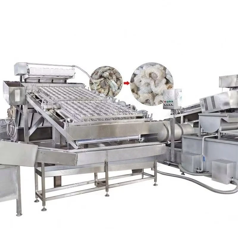 Commercial Use Fresh Shrimp Grader Selection Machine Shrimp Peeling Washing Cleaning Sorting Grading Machine Customized