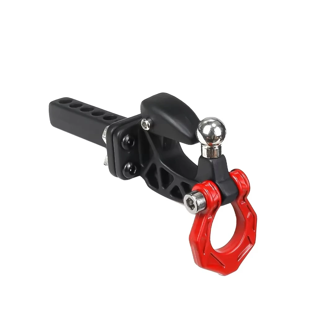 1/10 1/8 RC Crawler Heavy Duty Metal Rear Bumper Tow Hook Drop Hitch Receiver Fit Axial SCX10 TRX4 RGT Trailer Hitch Mount RC Up