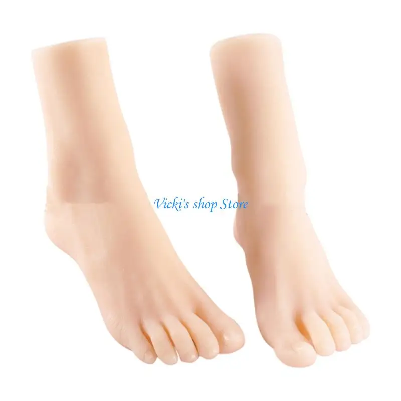 Size 36 Female Realistic Foot Model Foot Replicas Soft TPE Texture Suitable for Shoe Display Training And Art Reference