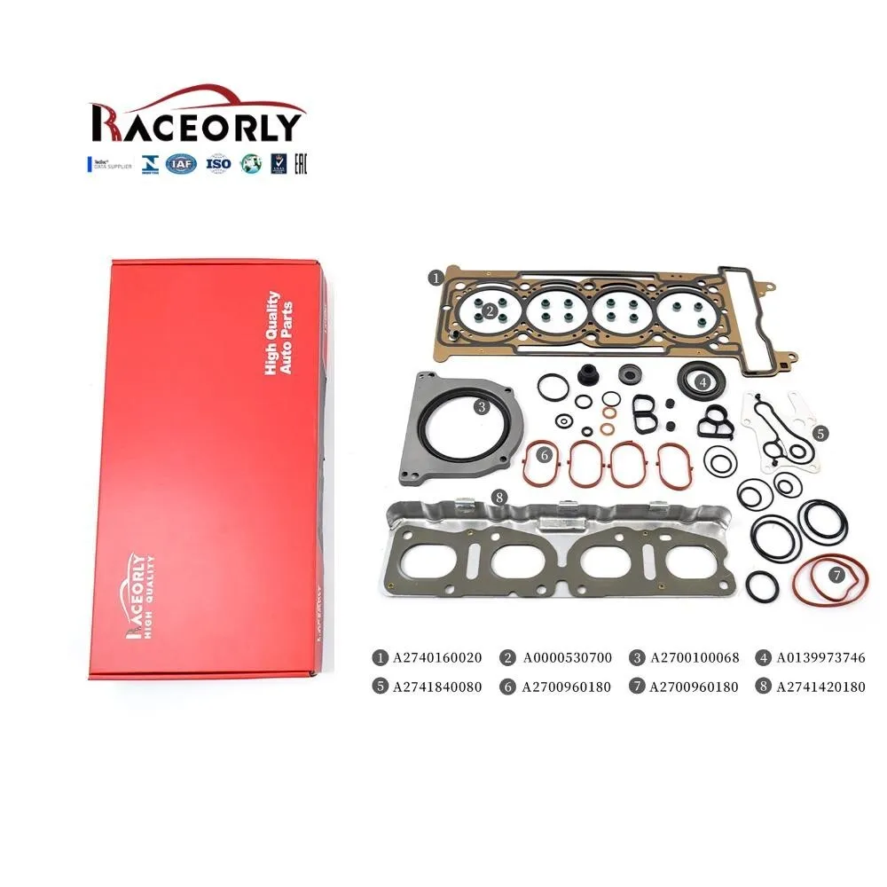 

RACEORLY Rebuild Gasket Seals Kit For Mercedes-Benz C180 E250 W205 W212 X253 R172 M274