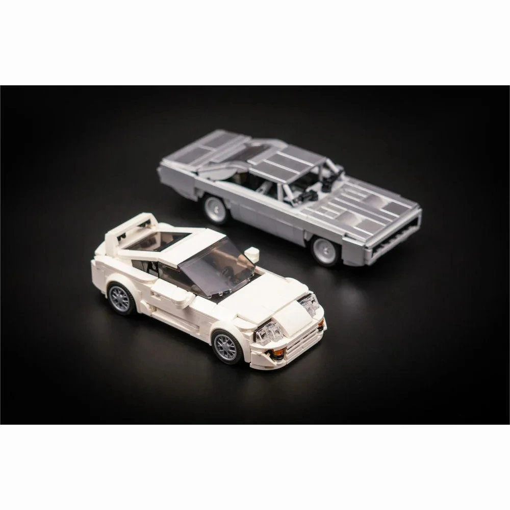 

371 шт., Детский конструктор MOC Speed Champion Supra Mk4 1970