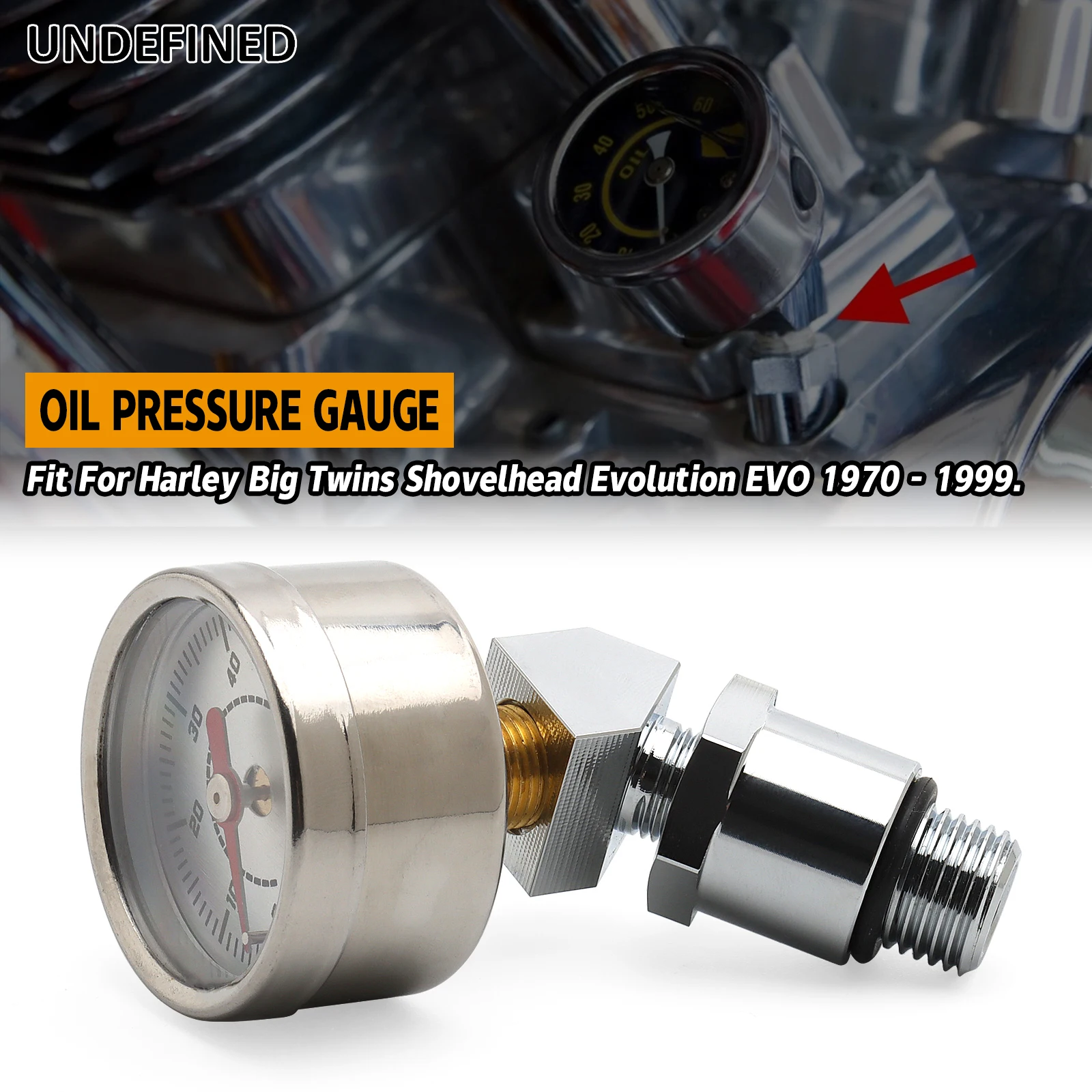 Universal Motorcycle Oil Pressure Gauge Kit