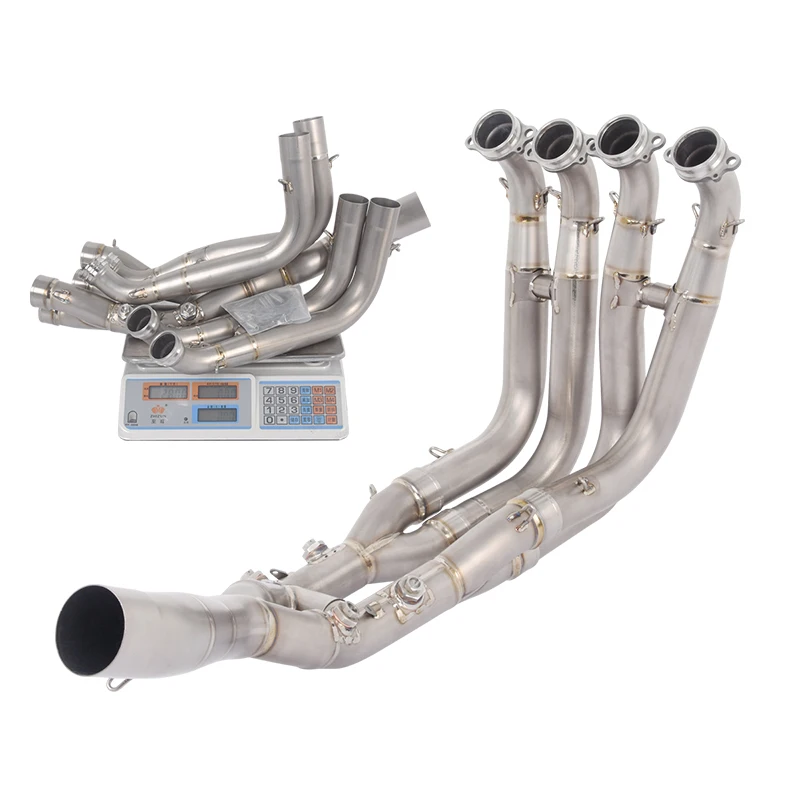 

For BMW S1000R S1000RR M1000RR 2021-2025 M1000R 2023-3035 Slip On Motorcycle Exhaust System Header Link Pipe Titanium Alloy