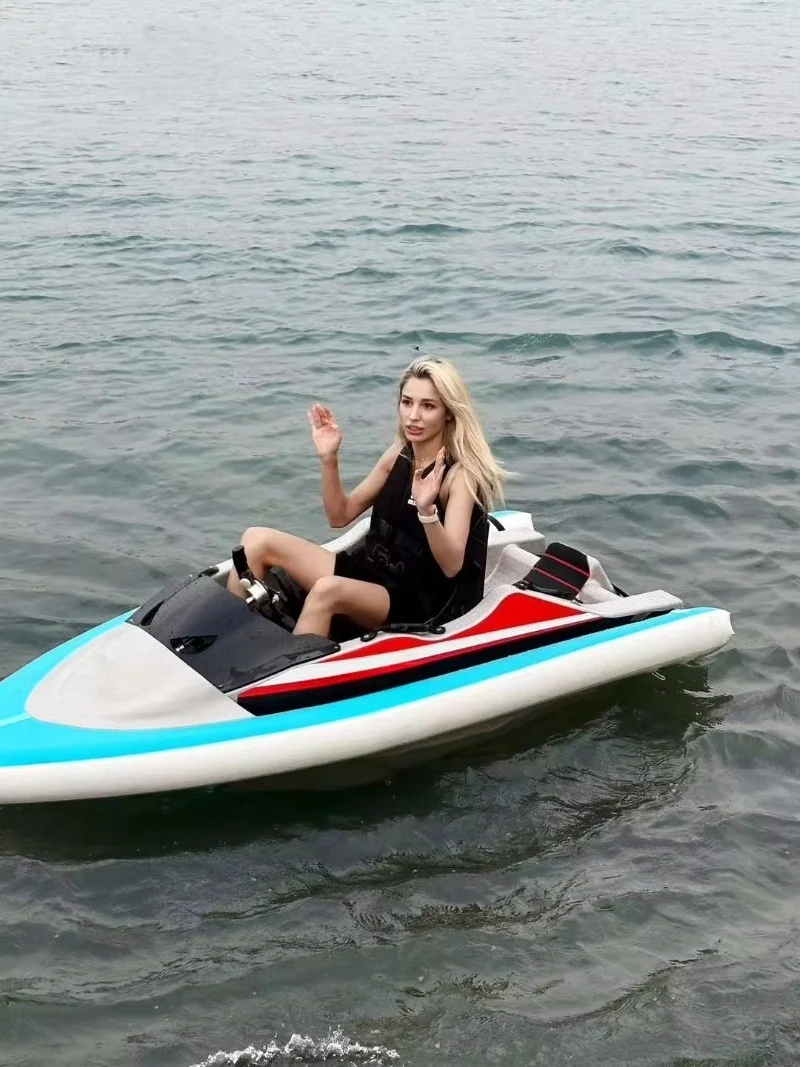 Boot Elektrische Lithiumbatterie High Speed Wasser Unterhaltung Surfbrett Mini Speed Karting Boot