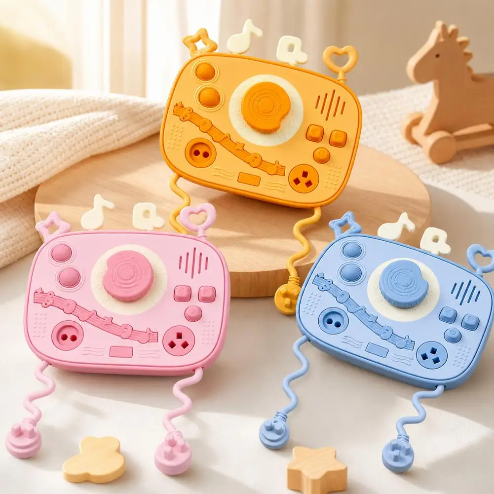 Food‑Grade Silicone Busy Board Double‑Sided Sensory Toy Multi‑Interactive Functions With Knobs Buttons Montessori Educational